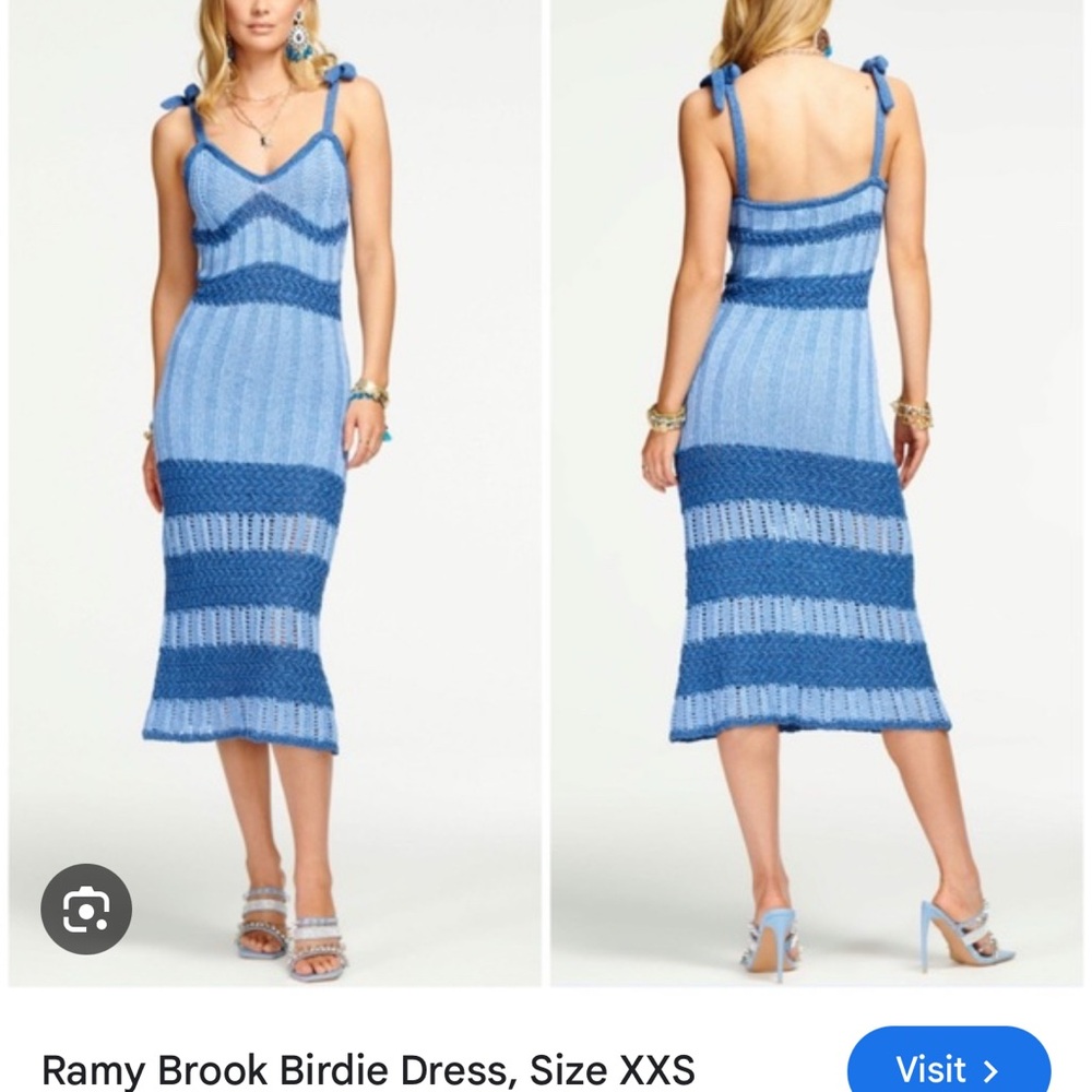 Ramy Brook Blue Birdie dress size XS